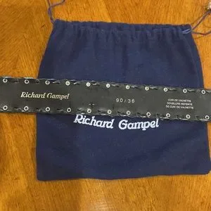 Richard Gampel Veau Falcon Retile Leather Belt Made in Italy Robert Gampel | Accessories | Richard Gampel Veau Falcon  main image 3